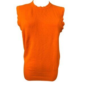 2/$15 ZARA Large Womens Sleeveless Orange Knit Top
